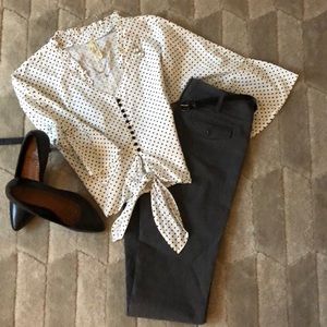 Dark grey business slacks